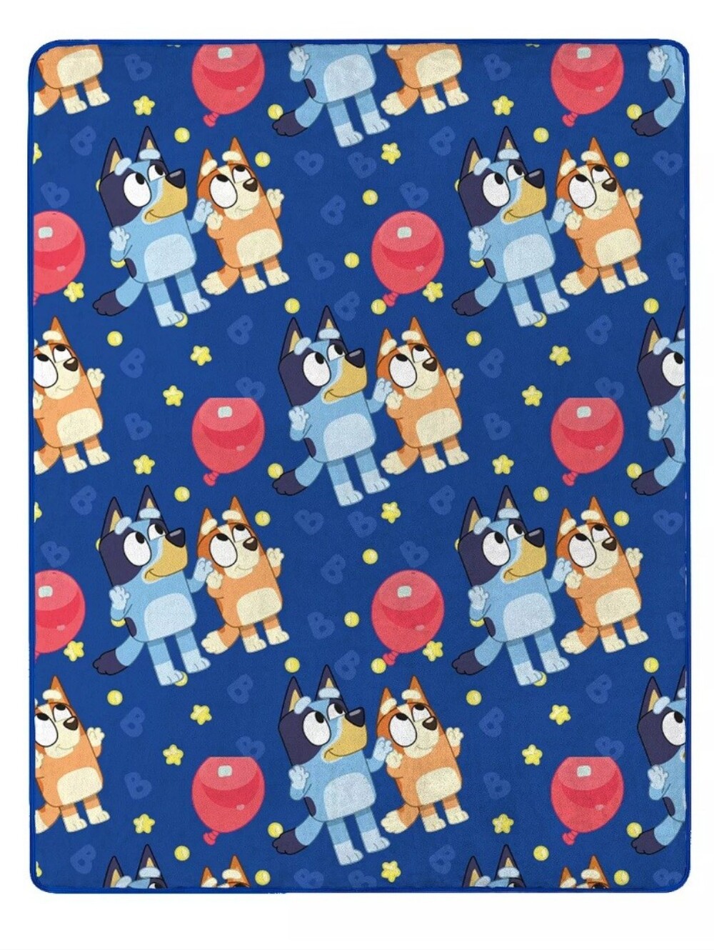 Bluey Balloon Silky Soft Throw Blanket - Picture 4 of 5